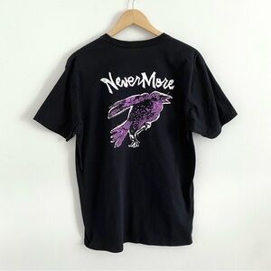 Edgar Allen Poe Nevermore Raven Graphic Tee